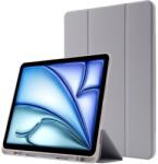  LEATHER Csuklós burkolat a Apple iPad Air 11-hez 2025 / Air 11 2024 szürke
