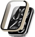  PC TELJES BURKOLAT Üveggel ellátott műanyag borítás Xiaomi Smart Band 8 Pro bézs telefonhoz