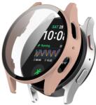  PC FULL COVER Műanyag borítás üveggel Samsung Galaxyhoz Watch 7 44mm rózsaszín