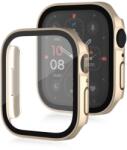  PC TELJES BURKOLAT Üveggel ellátott műanyag borítás Apple Watch SE / SE 2022 / SE 2023 (40mm) rózsa arany