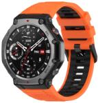  SPORT Cserélhető szilikon szíj Amazfit T-Rex 3 NARANCS BLACK
