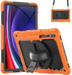  SOLID 360 tok Samsung Galaxy Tab S9 Ultra / Tab S10 Ultra narancssárga színben