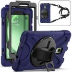  SZILÁRD Tartós huzat Samsung Galaxy Tab Active5 sötétkékhez