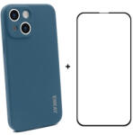 ENKAY borító + 3D üveg Apple iPhone 13 mini kék