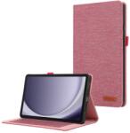  FABRIC Flip borítás Samsung Galaxy Tab A9 pinkhez