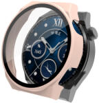  Műanyag borítás védőüveggel Huawei Watch GT 3 Pro 46mm rózsaszín