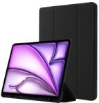  LEATHER Csuklós burkolat a Apple iPad Air 13 2025 / Air 13 2024-hez fekete
