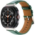  LEATHER Bőrszíj Samsung Galaxyhoz Watch Ultra 47mm zöld