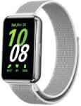  NYLON szíj Samsung Galaxy Fit3-hoz fehér-szürke