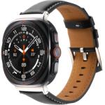  LEATHER Bőrszíj Samsung Galaxyhoz Watch Ultra 47mm fekete