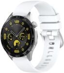 SILICONE Cserélhető szíj Huawei-hoz Watch GT 5 Pro 46mm fehér