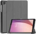  LEATHER Flip tok Lenovo Tab M8 4. generációhoz (4. generáció) szürke