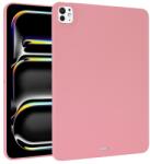  RUBBER Védőburkolat a Apple iPad Pro 13 2024-hez világos rózsaszín