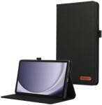  FABRIC Flip tok Samsung Galaxy Tab A9+ fekete