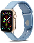  LEATHER Apple Watch szíj 7 (41 mm) / 6 / SE / 5/4 (40 mm) / 3/2/1 (38 mm) kék