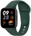  SILICONE Cserélhető szíj a Xiaomi Redmi-hez Watch 3 sötétzöld