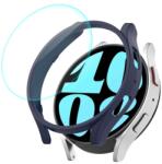  ENKAY PC FULL COVER Üveggel ellátott műanyag borítás Samsung Galaxy Watch 6 40mm kék