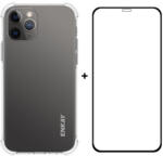 ENKAY Átlátszó tok + 3D üveg Apple iPhone 12 Pro Max