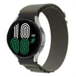  Zöld NYLON szíj Samsung Galaxy Watch 6 Classic (47mm / 43mm) és Watch 6 (44mm / 40mm) készülékekhez