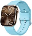  SILICONE Cserélhető szíj a Apple Watch 10-hez 42mm világoskék