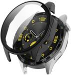  PC TELJES BORÍTÁS Üveggel ellátott műanyag borítás Huawei Watch GT 4 46mm fekete