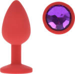 Guilty Toys Dop Anal Silicone Buttplug, Small, Rosu/Mov, Guilty Toys