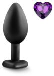 Mokko Toys Dop Anal Brighty, Small, Silicon, Negru/Mov, Mokko Toys