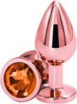 Passion Labs Dop Anal Charm Anal Plug Small, Rose Gold, Piatra Portocalie, Passion Labs