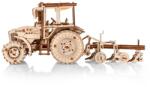 EWA Puzzle 3D, Tractorul Belarus-82.3 cu plug, EWA, lemn, 325 piese