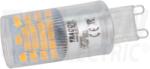 TRACON Sursă de lumină G9 cu carcasădin aluminiun230 VAC, 4 W, 2700 K, G9, 350 lm, 200°, EEI=F (LG9H4W)