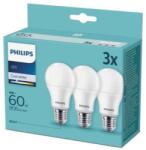 Philips Set 3 becuri LED Philips A60M FR Set 3x8 60W 4000K 806lm E27 (929002306303)