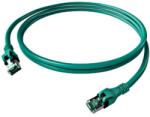 Schrack Patchcablu Cat. 6a push pull ecranat RJ45 turcoaz , LS0H, 2m (H6GPA02K0A)