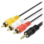 TED Electric Cablu 3 RCA tata x jack 3, 5 tata 1, 2-1, 5 ml. TED932429 (GN082424)