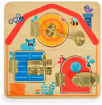 Tooky Toy Дървена активна дъска резета th985