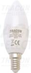TRACON Sursa de lumina LED, forma delumanare, opal LGY8W 230 V, 50 Hz, 8 W, 2700 K, E14, 570 lm, 250° (LGY8W)