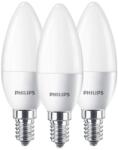 Philips Set 3 Becuri LED Philips lumanare B35 FR Set 3x5.5 40W 2700K 470lm E14 (929002968433)