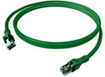 Schrack Patchcablu Cat. 6a push pull ecranat RJ45 verde , LS0H, 1m (H6GPU01K0U)