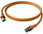 Schrack Patchcablu Cat. 6a push pull ecranat RJ45 portocaliu, LS0H, 2m (H6GPN02K0N)