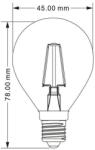 BRAYTRON Sursa de iluminat, bec FILAMENT P45 4W E14 ADVANCE 2700K (BA37-00410)