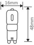 BRAYTRON Sursa de iluminat, bec G9 DIMMABLE 3W ADVANCE 3000K (BA29-00390)