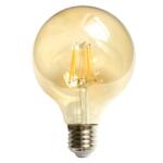 SPN Bec LED Filament Amber E27/8W/800LM/2500K G125 (SPNSPN6664)