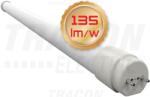 Tracon Tub luminos LED, din sticlă, dispersor opaln230 V, 50 Hz, G13, 18 W, 2450 lm, 4000 K, 200°, EEI=D (LT8GH12018NW)