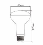 BRAYTRON Sursa de iluminat, bec R63 9W E27 ADVANCE 6500K (BA34-00923)
