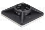TRACON Talpa autoadeziva pt. fasete, 4directii de introducere, neagra TALP201 19×19mm, d=5mm, PA6.6, 3M (TALP201)