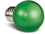 Schrack 9G01/GR/E, GREEN LED BALL LAMP 0, 5w E27 230v (LID13225)