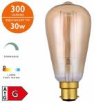 där lighting group Sursa de iluminat (Pack of 5) LED Rustika Light Bulb (Lamp) B22 4W 300LM (BUL-B22-LEDV-1 DAR LIGHTING)