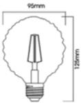 BRAYTRON Sursa de iluminat, bec FILAMENT FL95 4W E27 ADVANCE 2200K (BB56-00420)