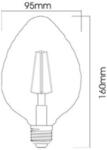 BRAYTRON Sursa de iluminat, bec FILAMENT HR95 4W E27 ADVANCE 2200K (BB55-00420)