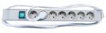 Schrack PDU 19, 7xSchuko+On/Off, profil PVC 1, 25U, cablu 2m, RAL7035 (IU070107-B)