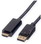 Roline Kábel DisplayPort 1.2 DP - HDMI 4K@60Hz, M/M, 2m, fekete (11_04_5786-10)